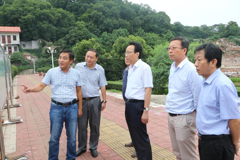 集团董事长兼总经理王叙宇陪同市委常委、、庐山市委书记杨健调查5A景区创建工作